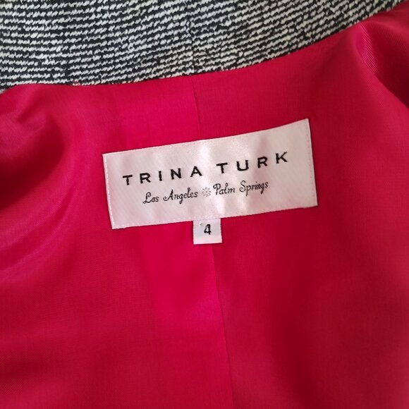 Trina Turk Three Quarter Sleeved jacket size 4 - Picture 5 of 6